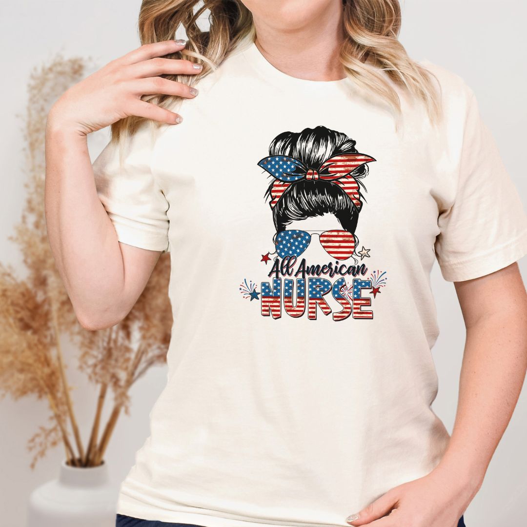 Patriotic Nurse Unisex T-shirt