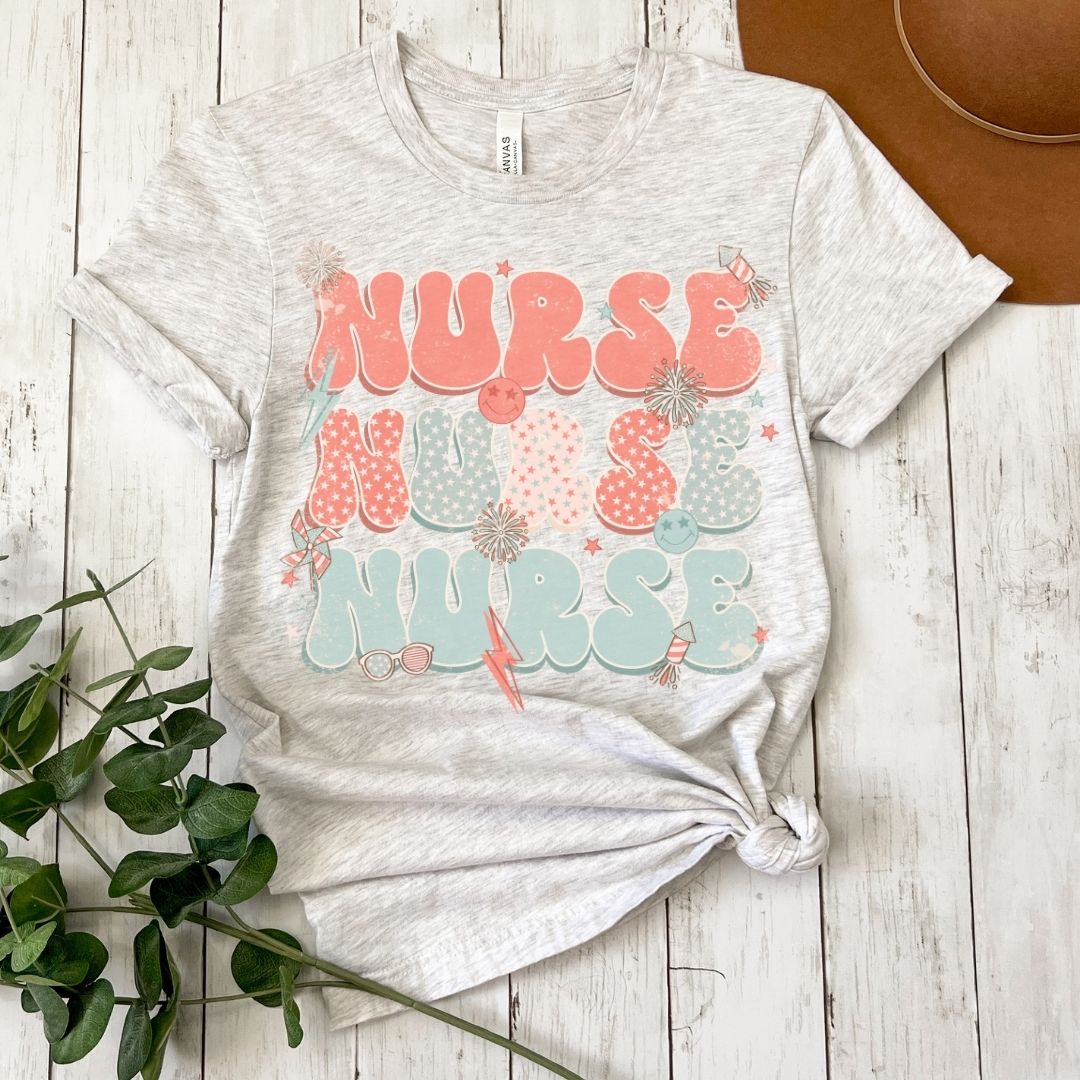 Retro 4th of July Nurse Unisex Tee