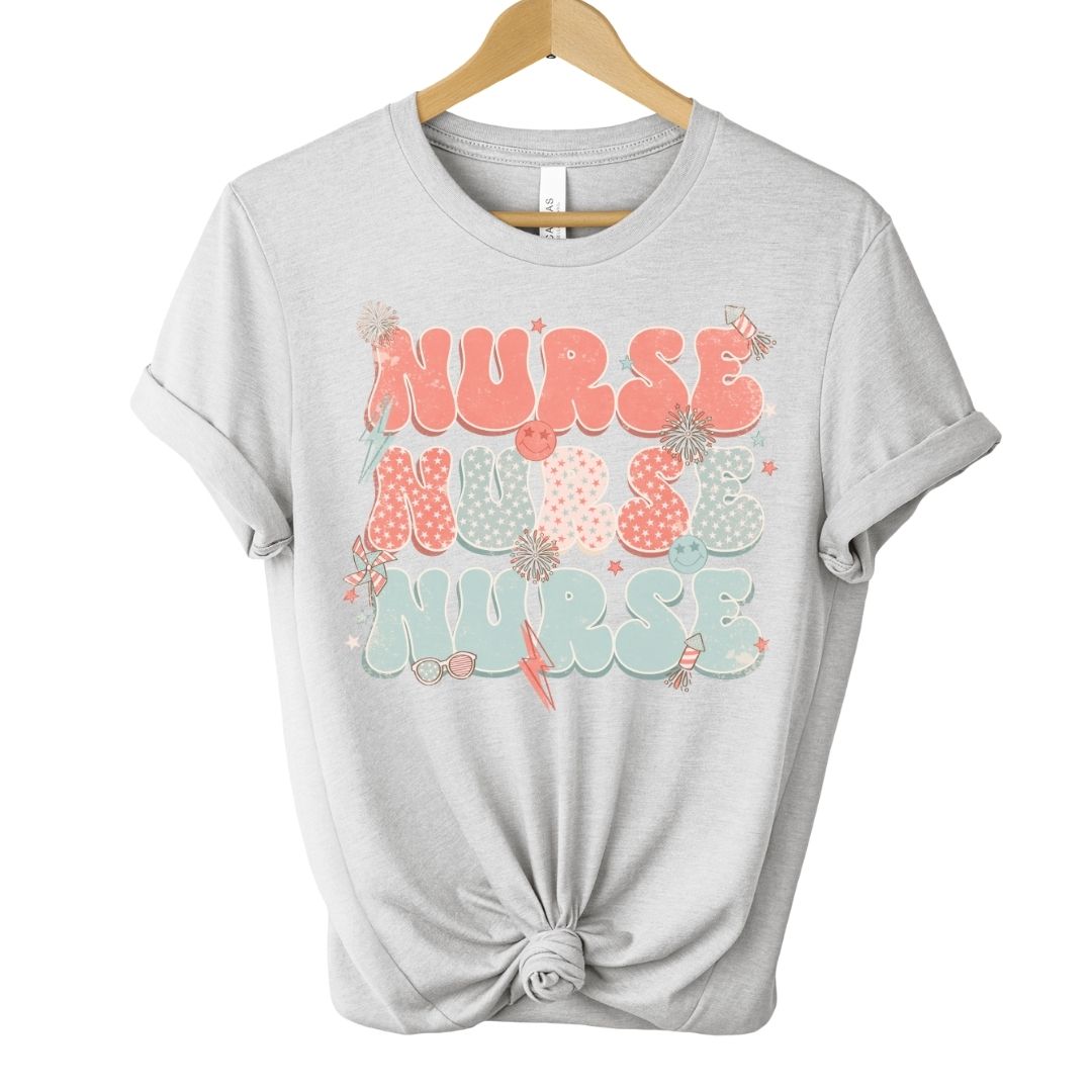 Retro 4th of July Nurse Unisex Tee