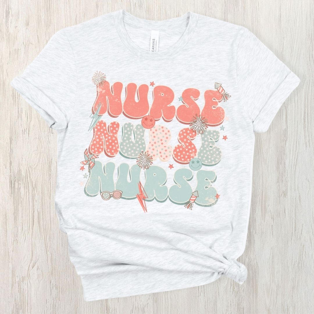 Retro 4th of July Nurse Unisex Tee