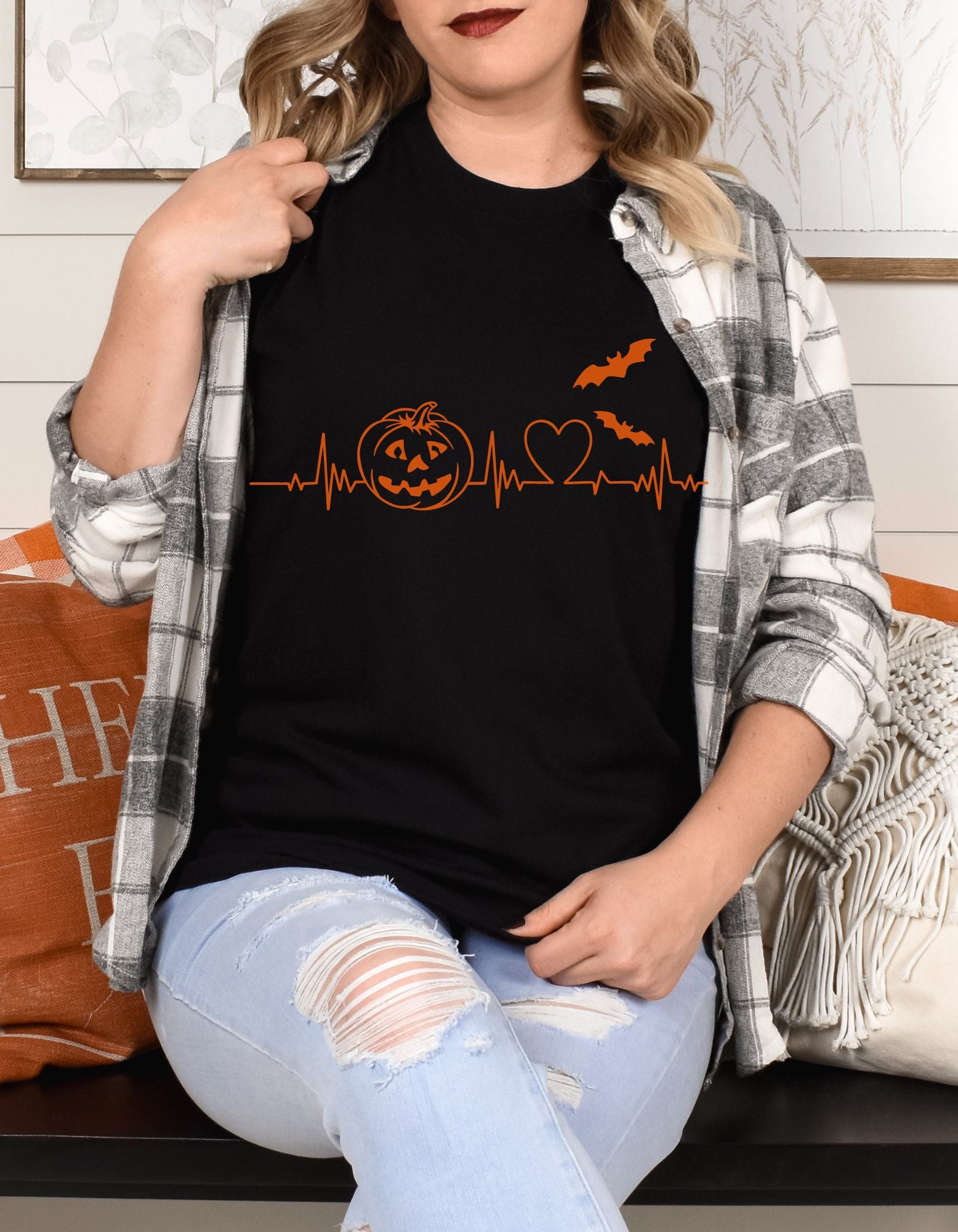 Halloween Heartbeat Unisex T-shirt