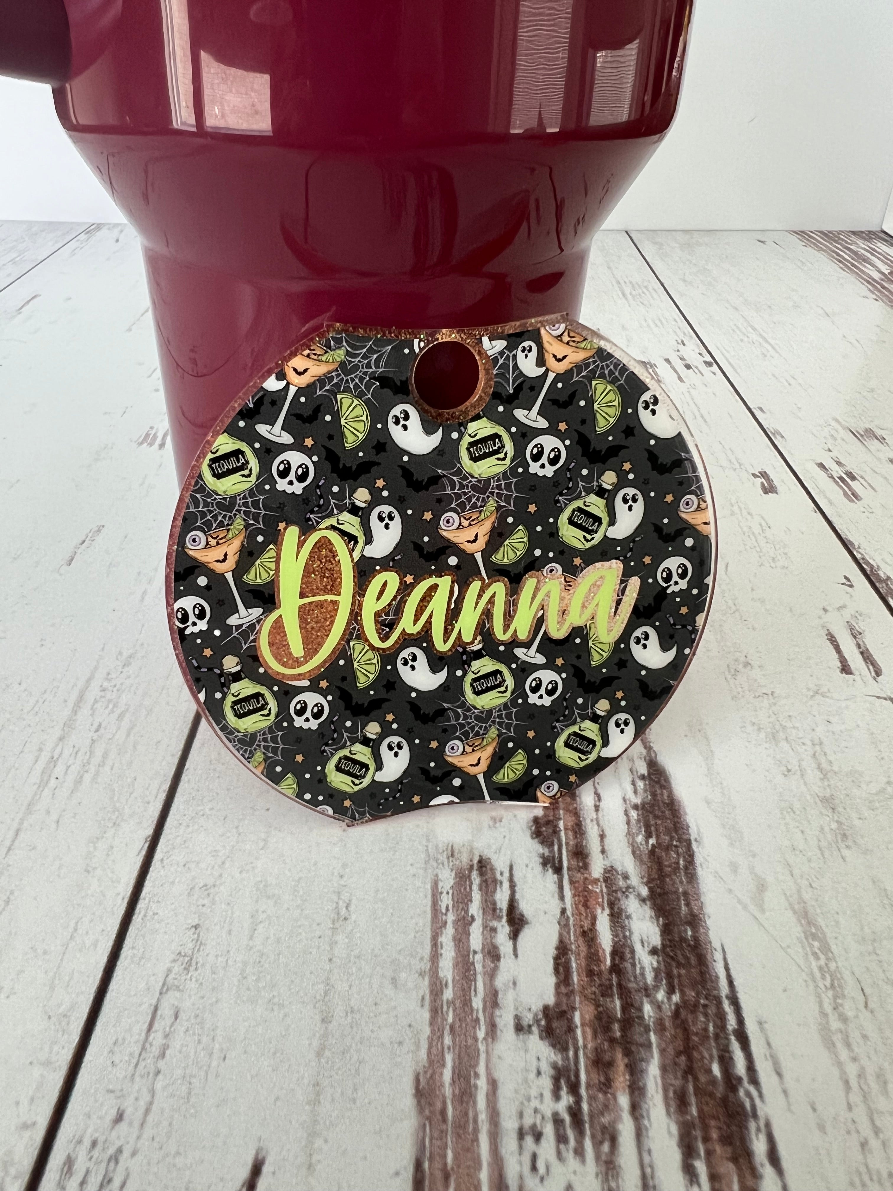 Personalized Halloween  Full Circle Tumbler Tag 40 oz, 30 oz, 20 oz