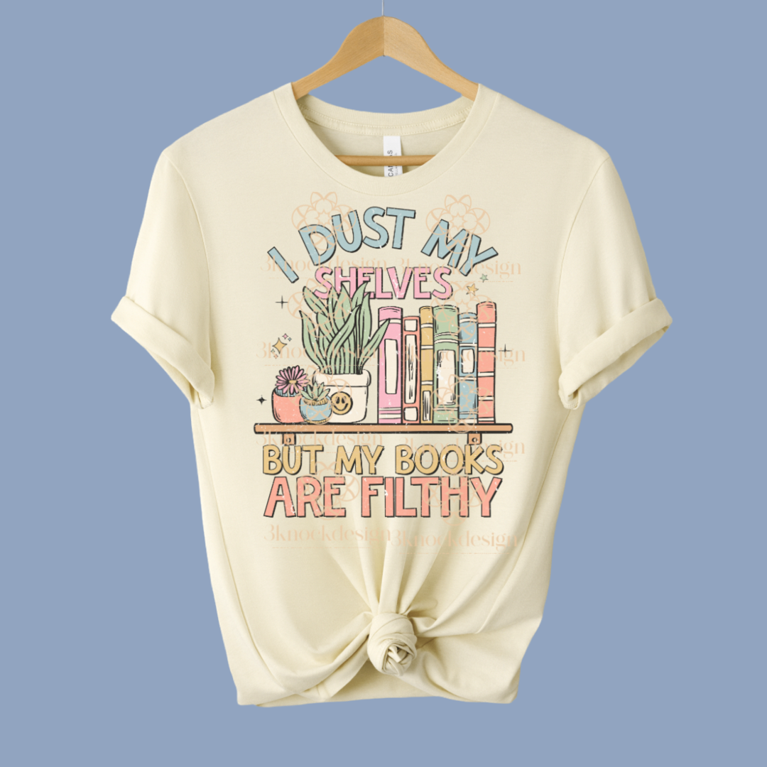 Filthy Books Retro Unisex T Shirt