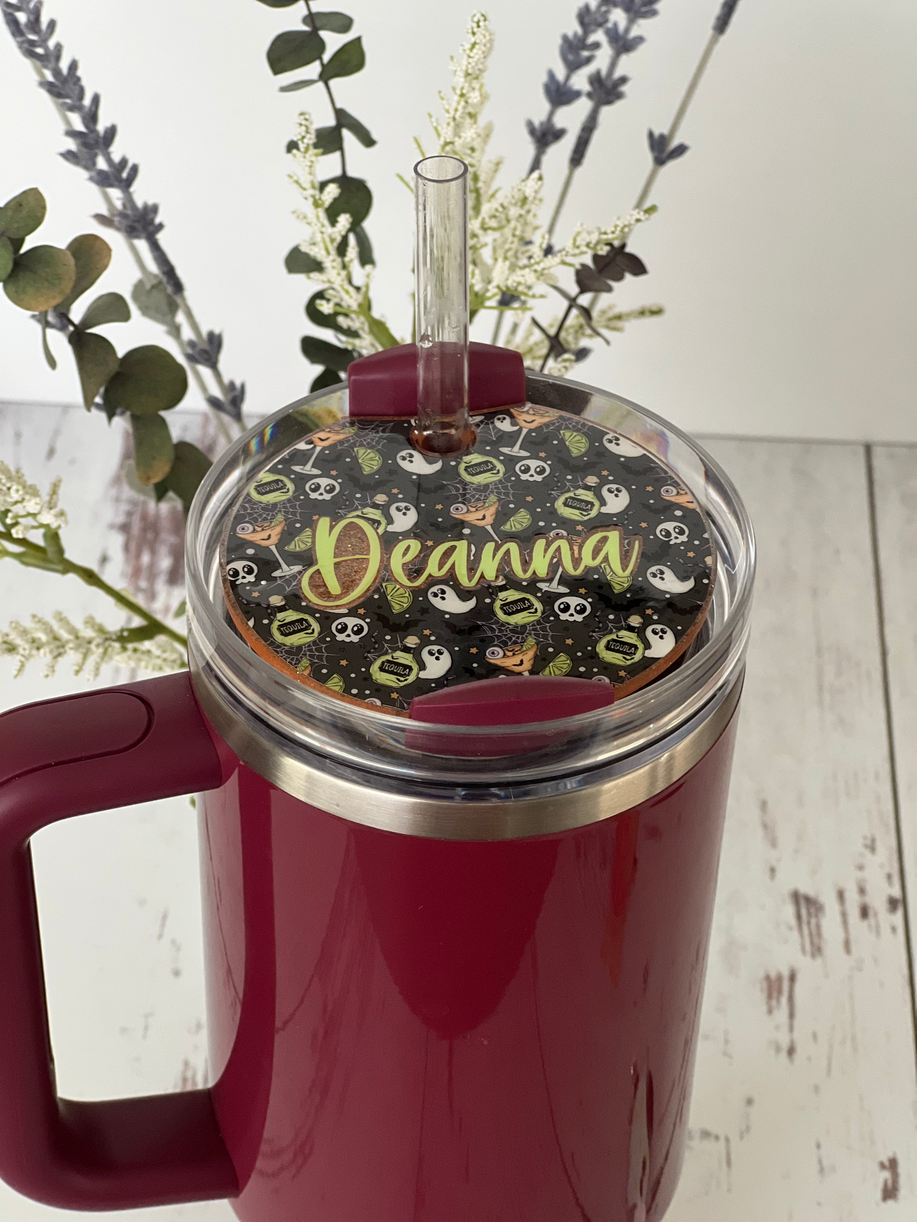 Personalized Halloween  Full Circle Tumbler Tag 40 oz, 30 oz, 20 oz