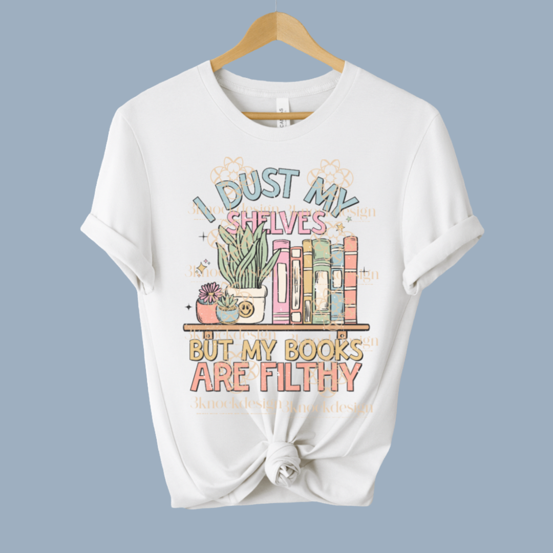 Filthy Books Retro Unisex T Shirt