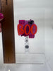 Hey Boo Hey Pumpkin Name Badge Reel