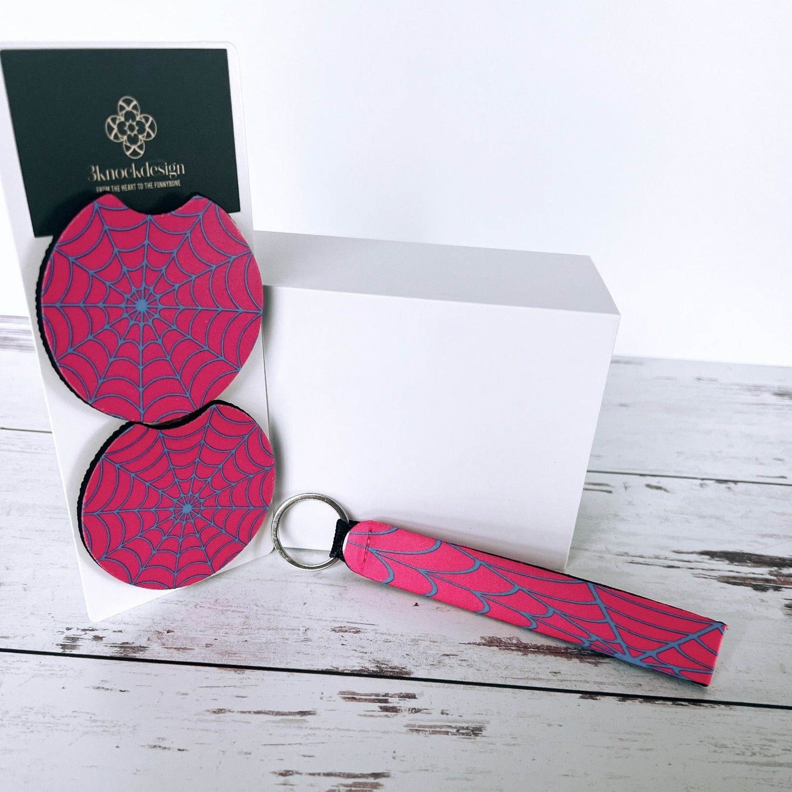 Custom car coaster/key Lanyard Bundle