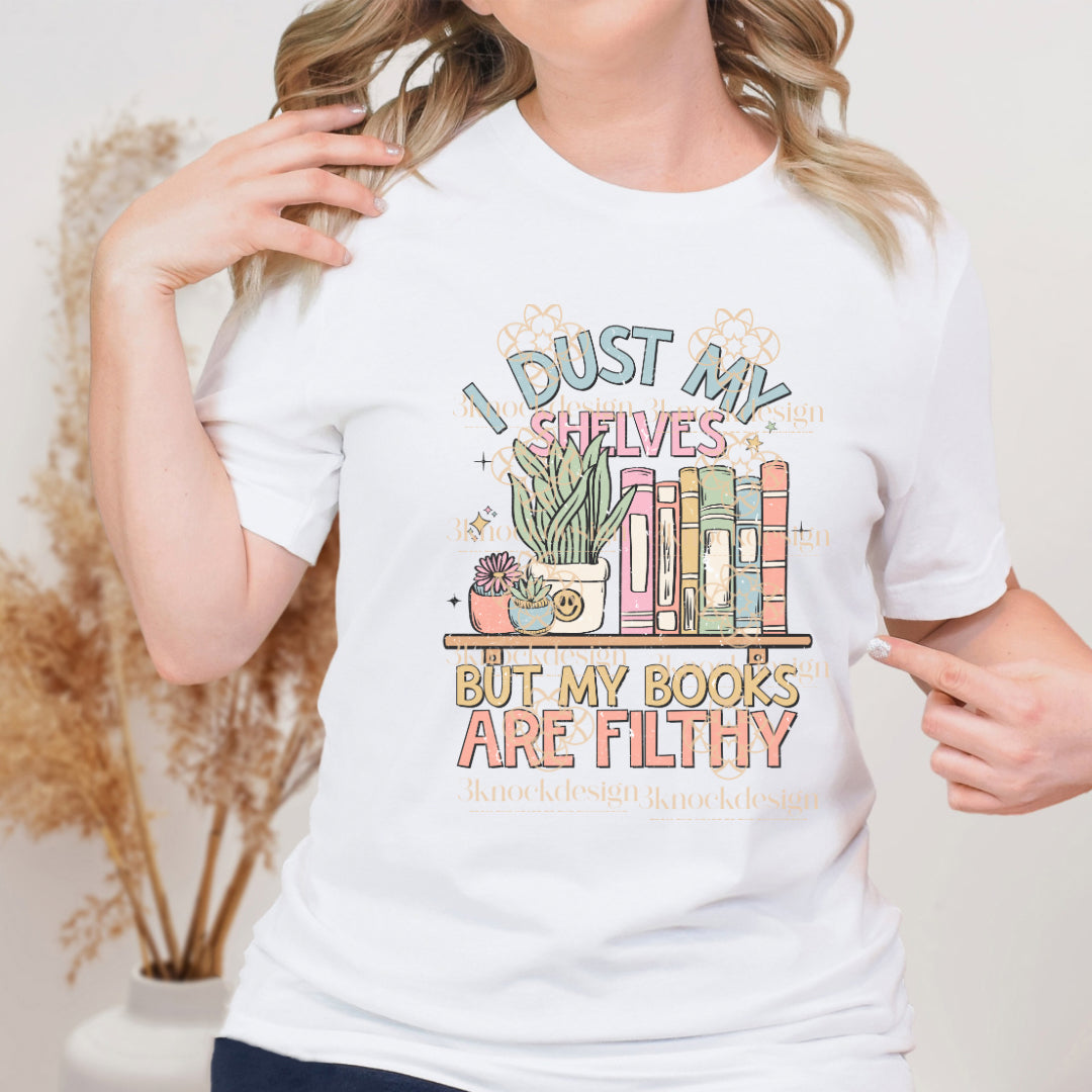 Filthy Books Retro Unisex T Shirt