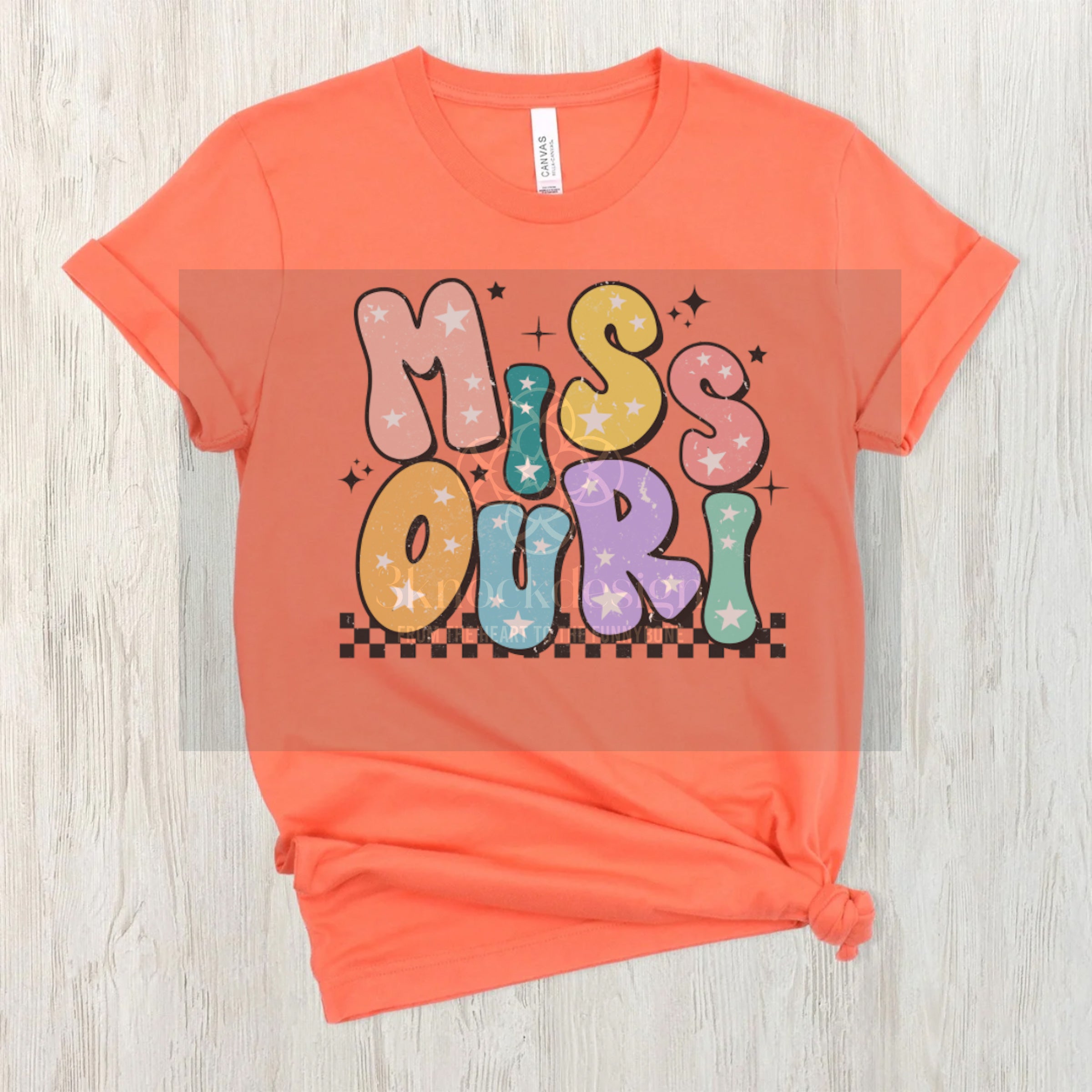 Retro Missouri Unisex Bella Canvas T-shirt