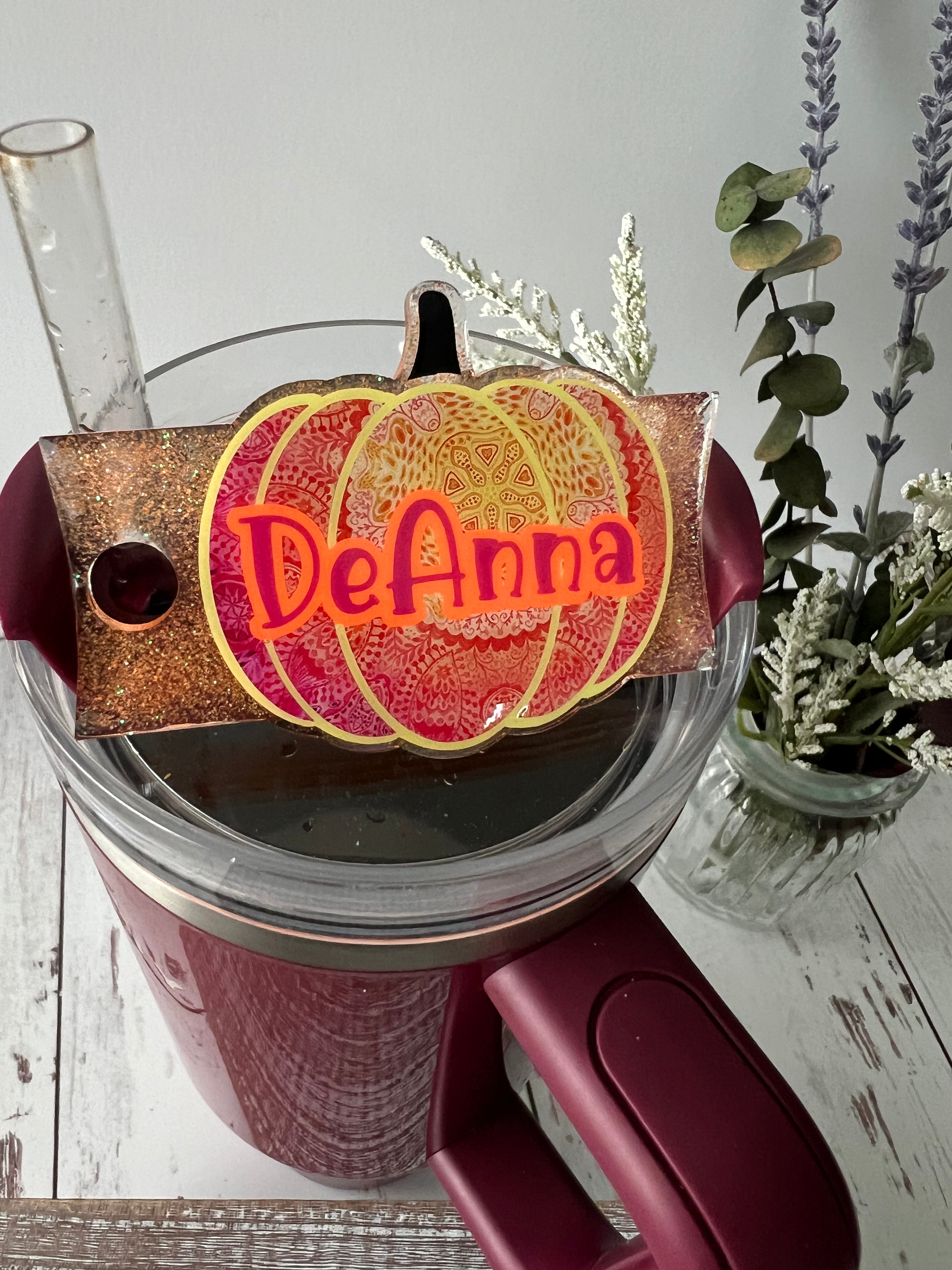 Pumpkin/Fall Personalized Tumbler Tag