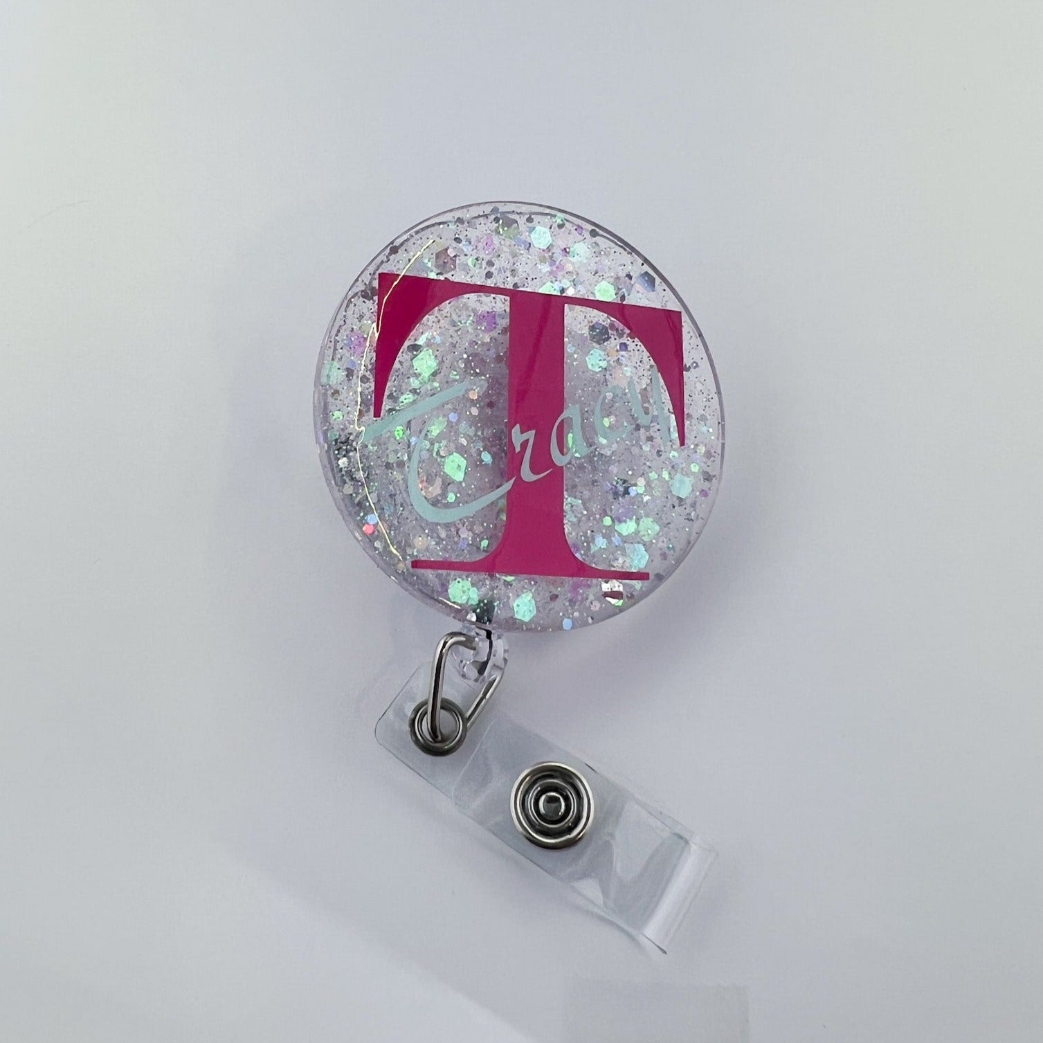 Glitter Personalized Badge Reel