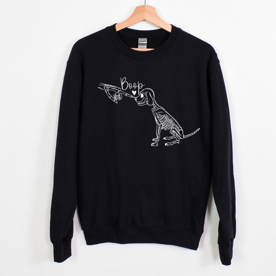 Skeleton love Dog Halloween Sweatshirt